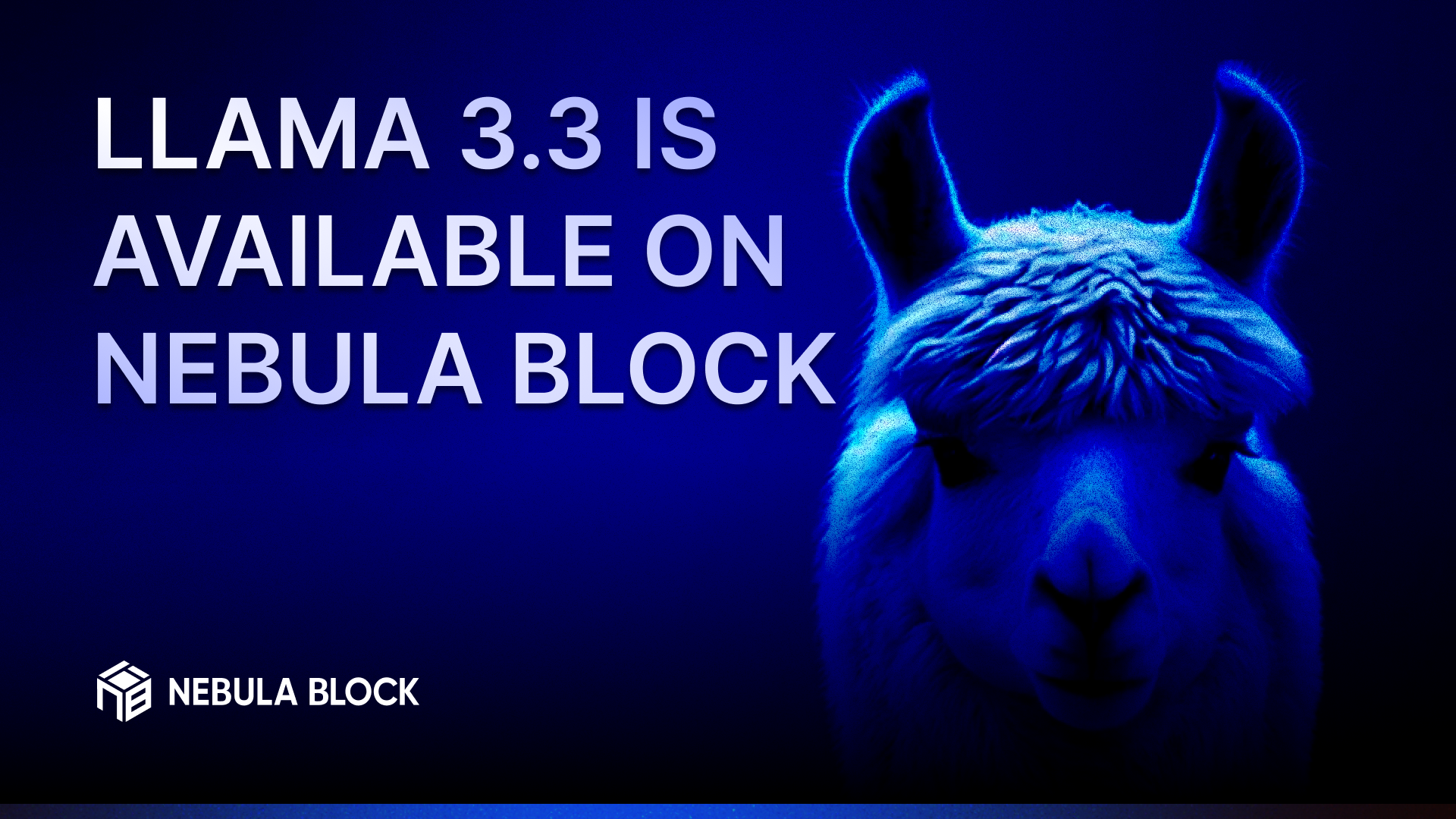 Llama 3.3 is available on Nebula Block