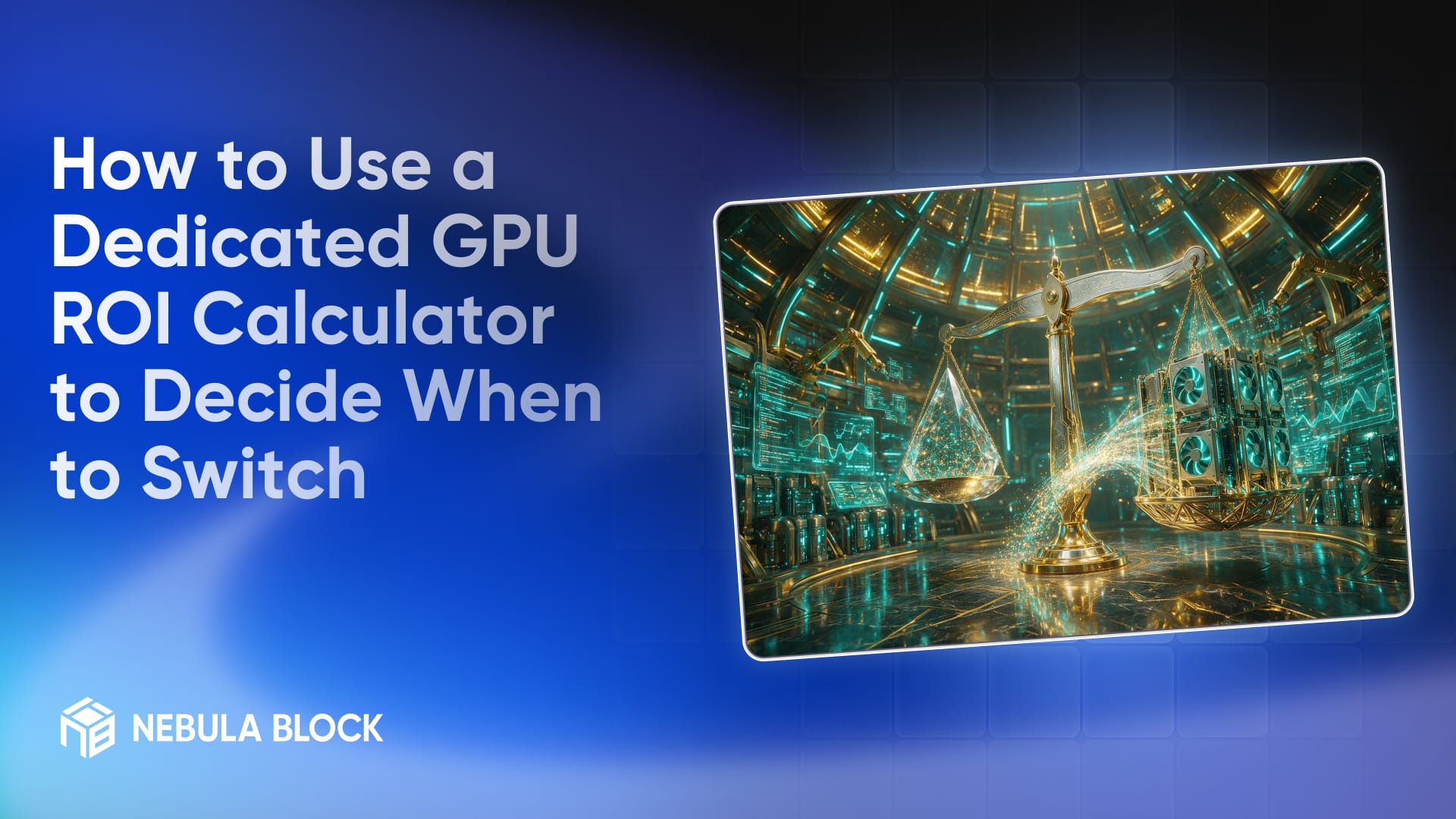 How to Use a Dedicated GPU ROI Calculator to Decide When to Switch