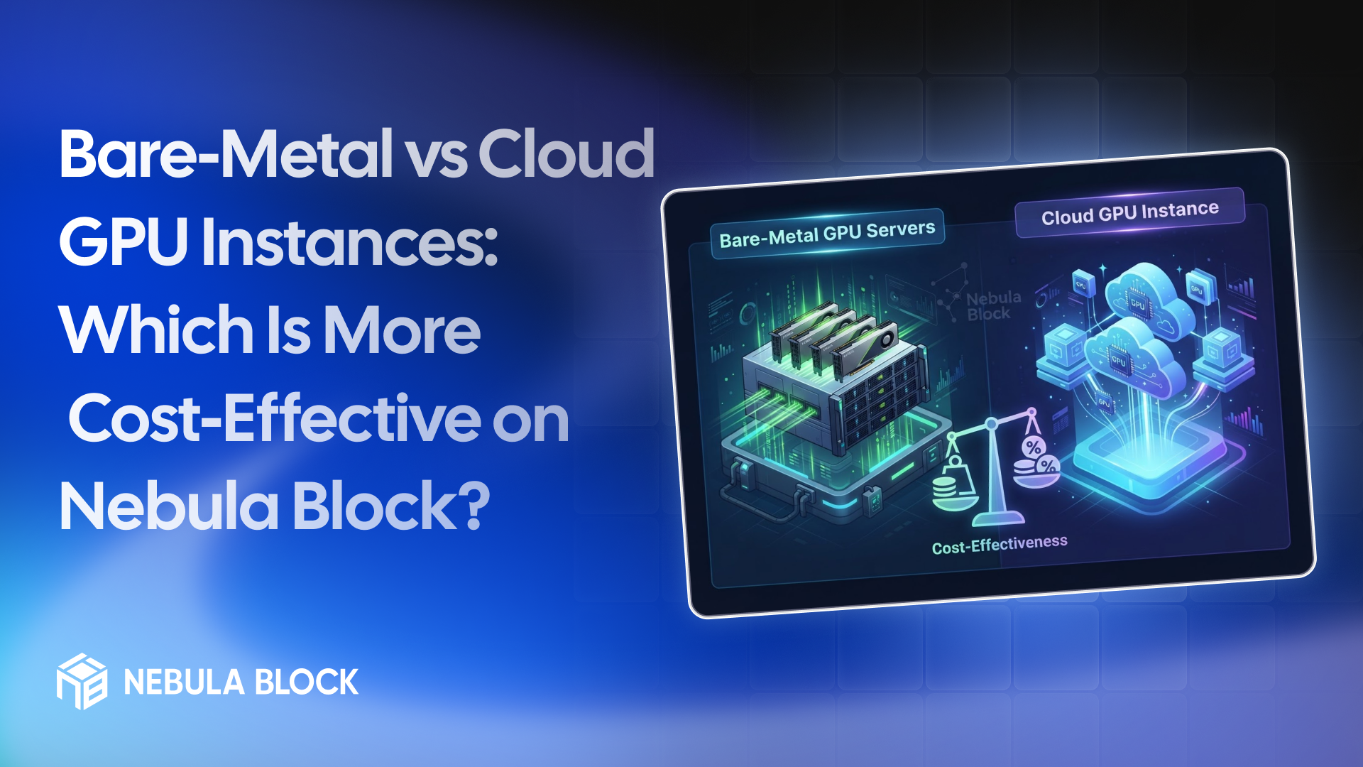 Bare-Metal vs Cloud GPU Instances: Which Is More Cost-Effective on Nebula Block?