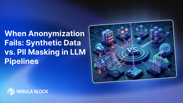 When Anonymization Fails: Synthetic Data vs. PII Masking in LLM Pipelines